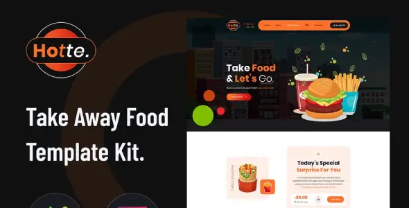 Hotte – Take Away Food Elementor Template Kit